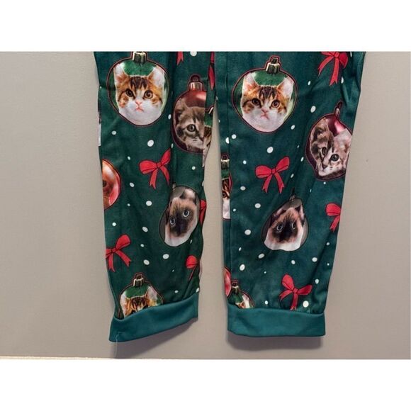 Mens Cat Ornaments Light Up Union Suit, size M - Picture 3 of 14